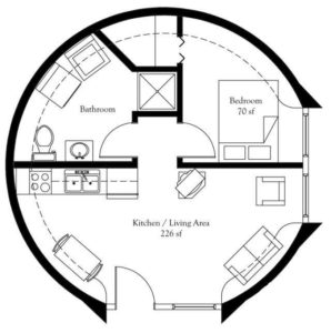 Floor Plans & House Shapes - Air Crete House Tiny House